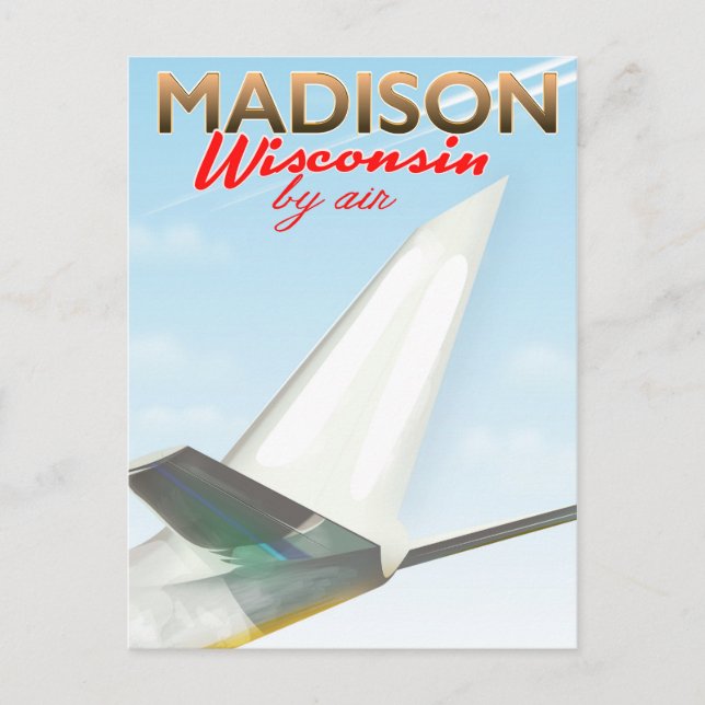 Postal Madison Wisconsin USA Vintage poster (Anverso)