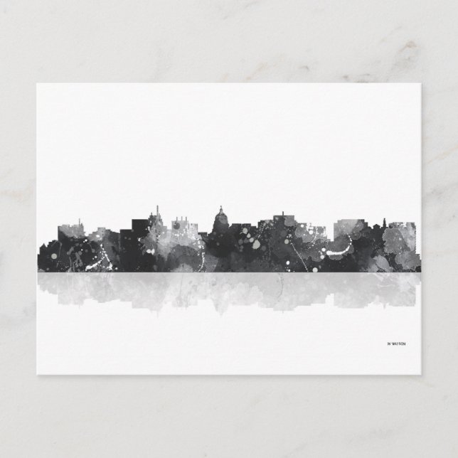 POSTAL MADISON, WISCONSON SKYLINE (Anverso)