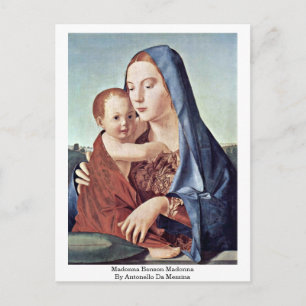 Postal Madonna Benson Madonna Por Antonello Da Messina
