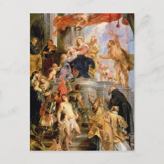 Postal Madonna con niño (Anverso)