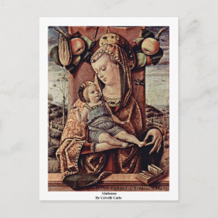 Postal Madonna De Crivelli Carlo