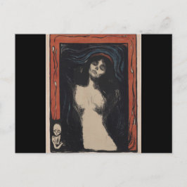 Postal Madonna de Edvard Munch, pintor simbolista