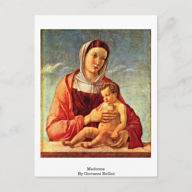 Postal Madonna De Giovanni Bellini (Anverso)