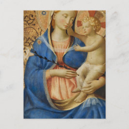Postal Madonna de Humilidad por Fra Angelico Postcard
