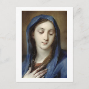 Postal Madonna de la capilla (pastel sobre papel)