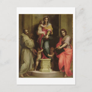 Postal Madonna de los Harpies, 1517 (aceite en el panel)