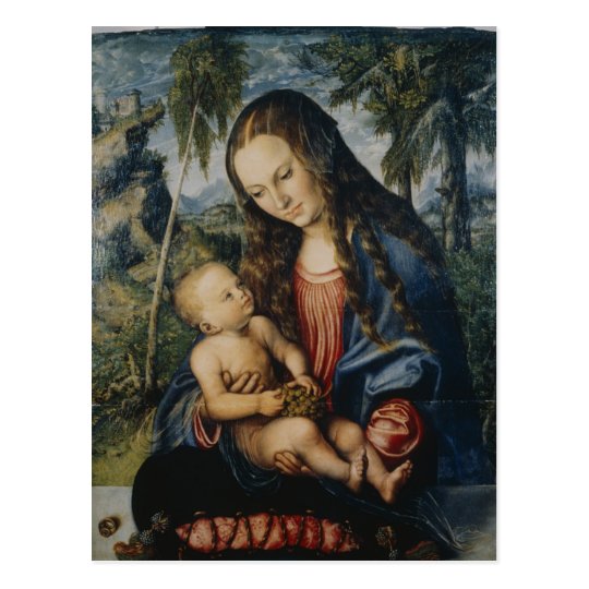 Postal Madonna debajo del árbol de abeto, c.1510