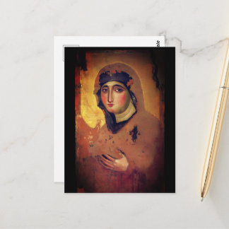 Postal Madonna del Rosario - siglo VI