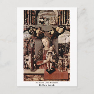 Postal Madonna Della Passione Por Carlo Crivelli
