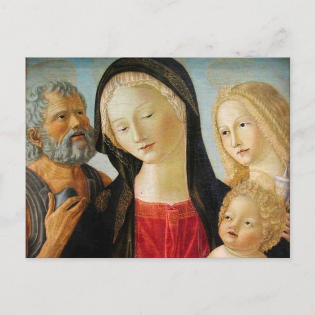 Postal Madonna e Child, St Jerome y Mary Magdalene (Anverso)