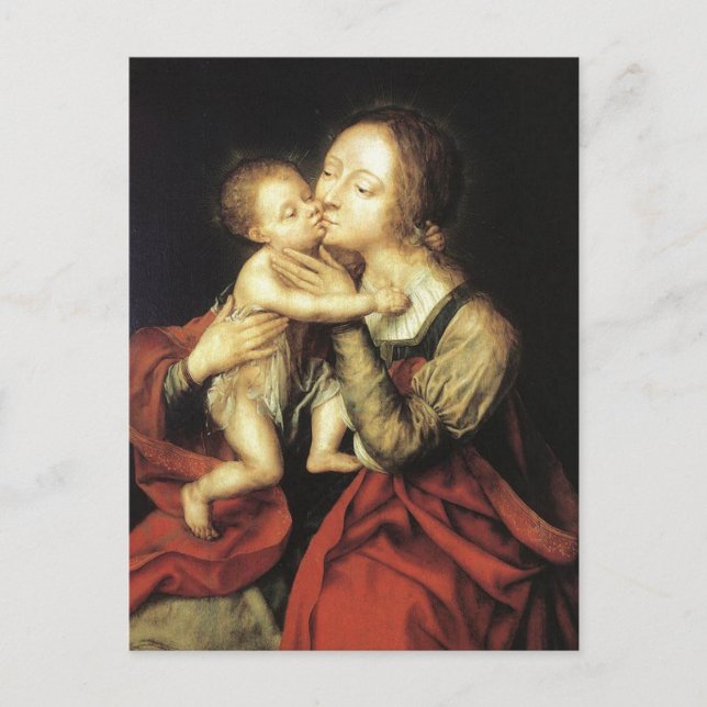 POSTAL MADONNA E HIJO (Anverso)
