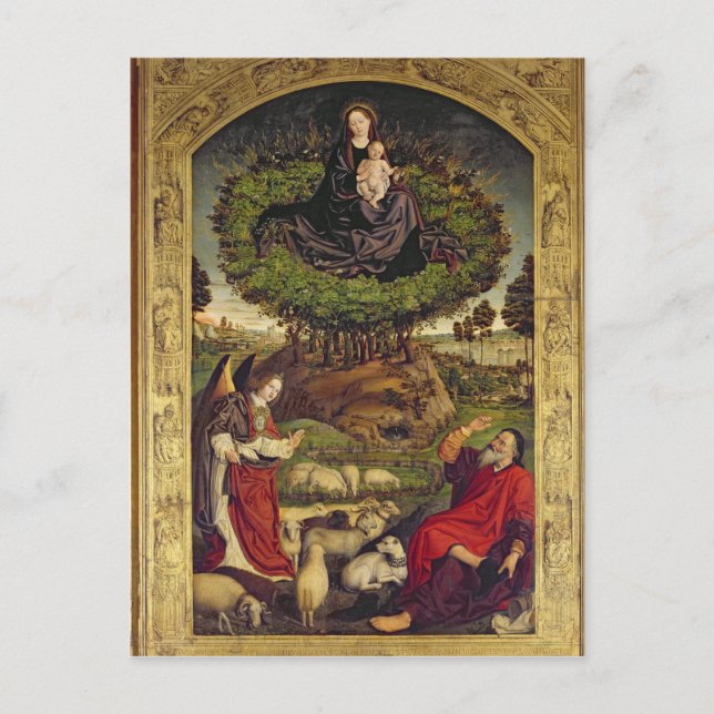 Postal Madonna e niño 2 (Anverso)