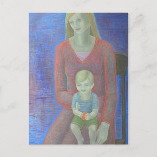Postal Madonna e niño 2014