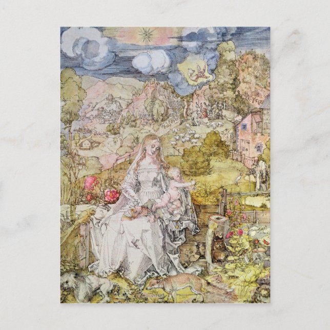 Postal Madonna e niño 3 (Anverso)