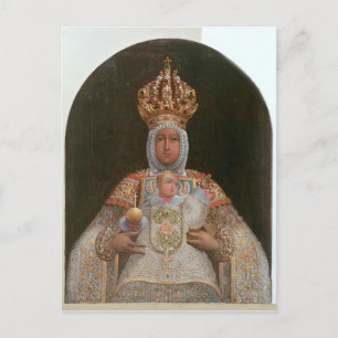 Postal Madonna e Niño, Escuela del Cusco