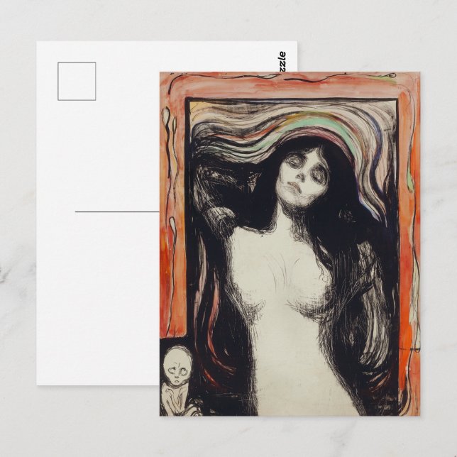 Postal Madonna | Edvard Munch | (Anverso / Reverso)
