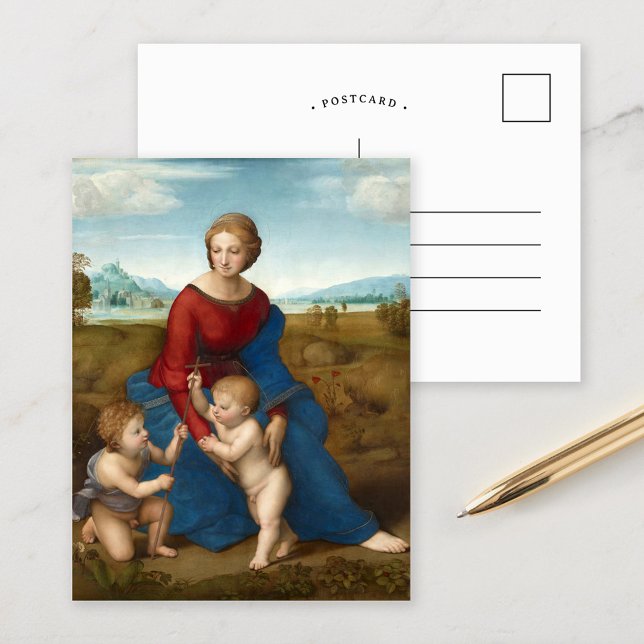 Postal Madonna en el prado | Raphael (Subido por el creador)