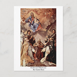Postal Madonna Ilustrada Por Guido Reni