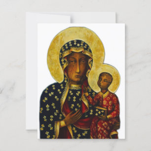 Postal Madonna negra de Częstochowa