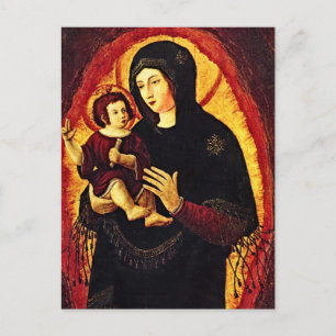 Postal Madonna renacentista