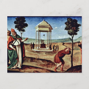 Postal Madonna Se Enfrentó A San Pedro San Juan Bautista,