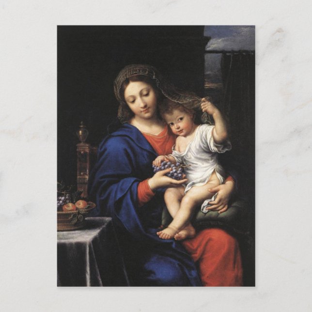 Postal Madonna y Child (Anverso)