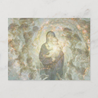 Postal Madonna y el niño