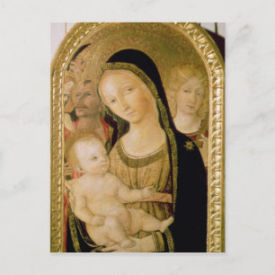 Postal Madonna y el niño
