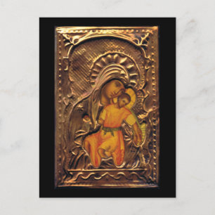 Postal Madonna y el niño