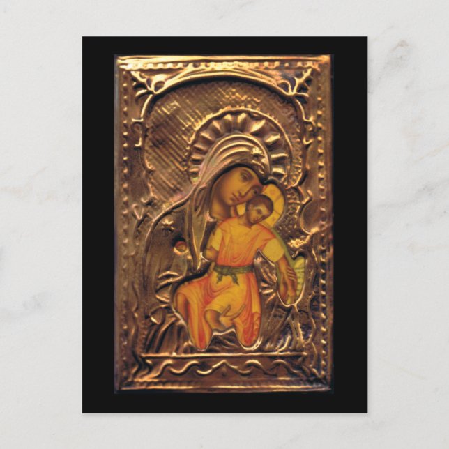 Postal Madonna y el niño (Anverso)