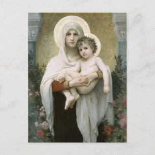 Postal Madonna y el niño