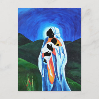 Postal Madonna y el niño - Esperanza para el mundo 2008