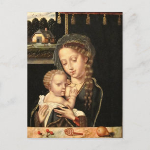 Postal Madonna y enfermería del niño
