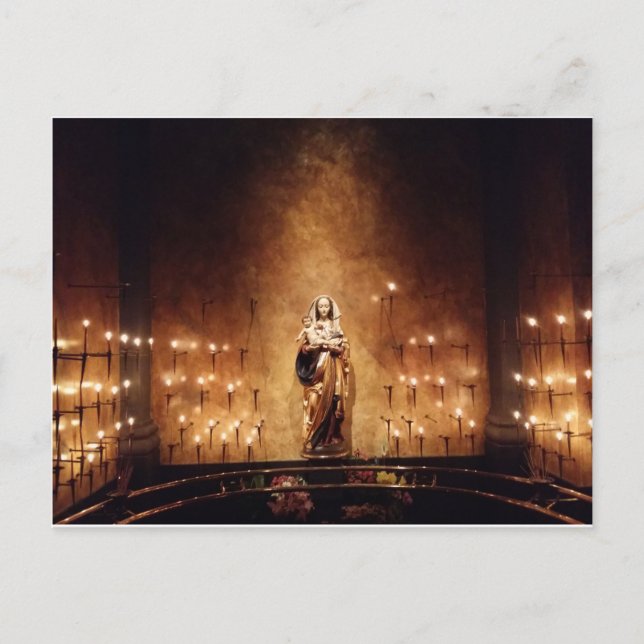 Postal Madonna y niño (Anverso)