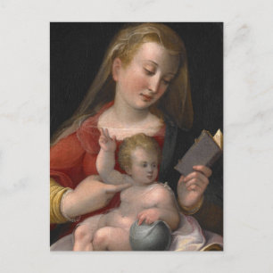 Postal madonna y niño