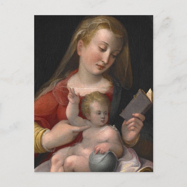 Postal madonna y niño (Anverso)