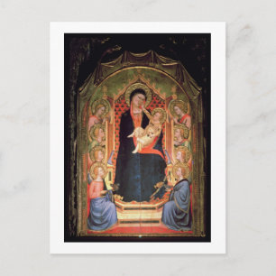 Postal Madonna y niño, 1347