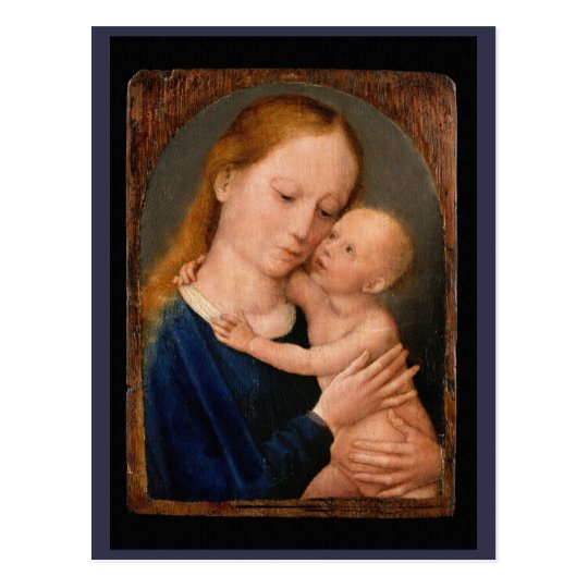 Postal Madonna y niño de Cristo