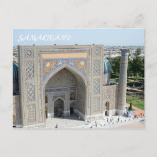 Postal Madrasah Sher-Dor en Samarcanda