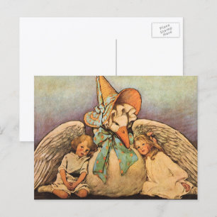 Postal Madre cosecha Hijos de oca Jessie Willcox Smith
