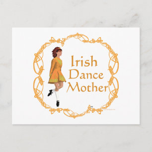 Postal Madre de Danza Irlandesa - Oro