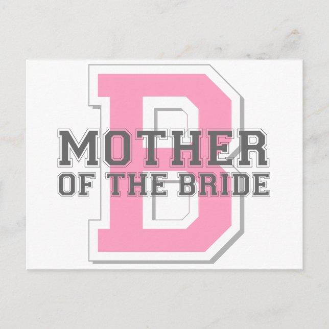 Postal Madre de la novia Cheer (Anverso)