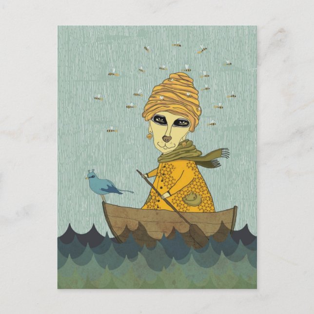 Postal Madre de las abejas (Anverso)