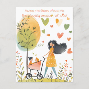 Postal Madre de los gemelos
