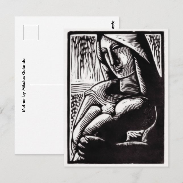 Postal Madre de Mikulas Galanda  (Anverso / Reverso)
