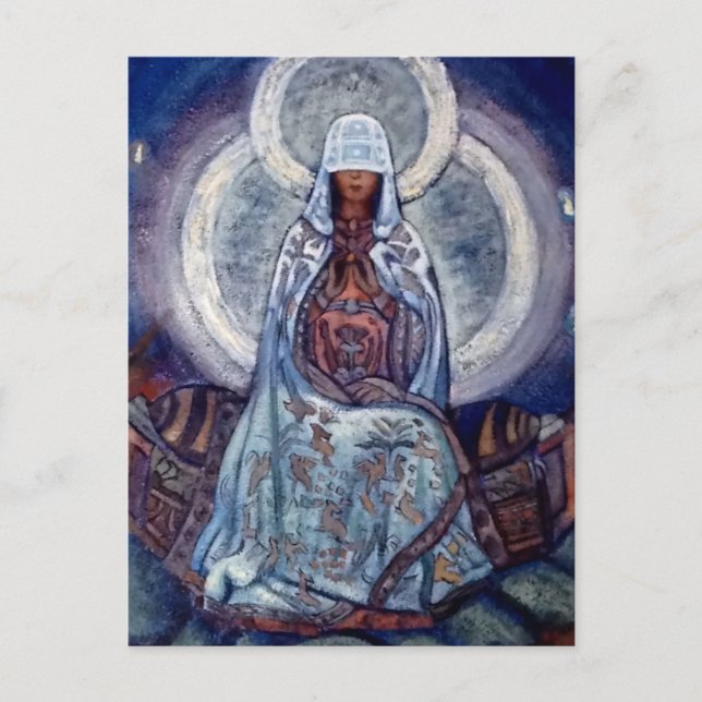 Postal “Madre del Mundo” de Nicholas Roerich (Anverso)