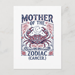 Postal Madre Del Zodiaco Novedad De Cáncer