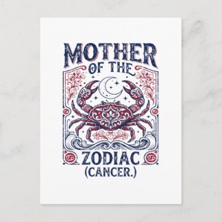 Postal Madre Del Zodiaco Novedad De Cáncer