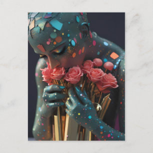 Postal Madre, diosa de amor que escupe - Ken Gage Art