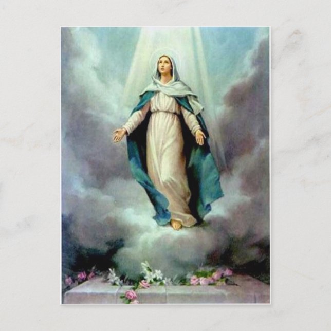 Postal Madre divina (Anverso)